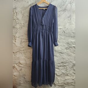 Old Navy Deep Blue Long Sleeve Dress